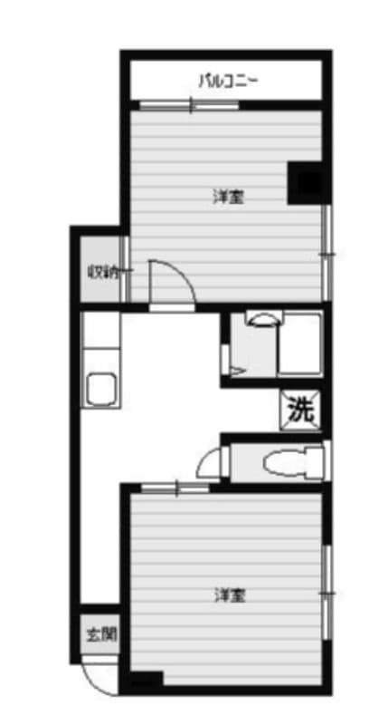 間宮ビル 303 間取り図