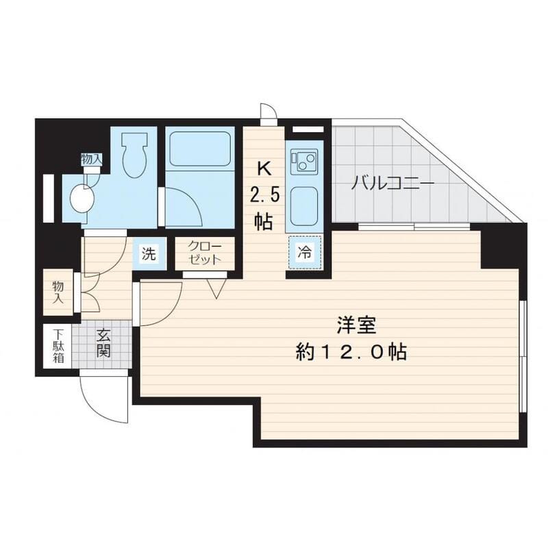 ロワジール三軒茶屋 204 間取り図