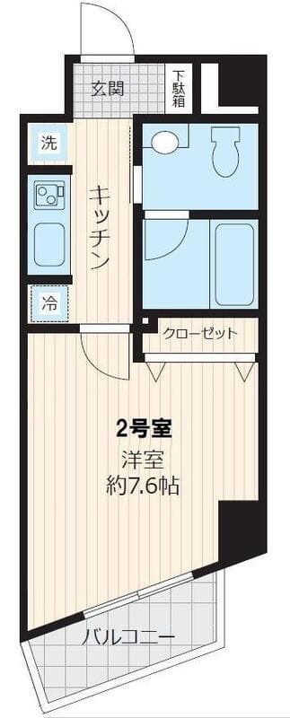 ロワジール三軒茶屋 502 間取り図