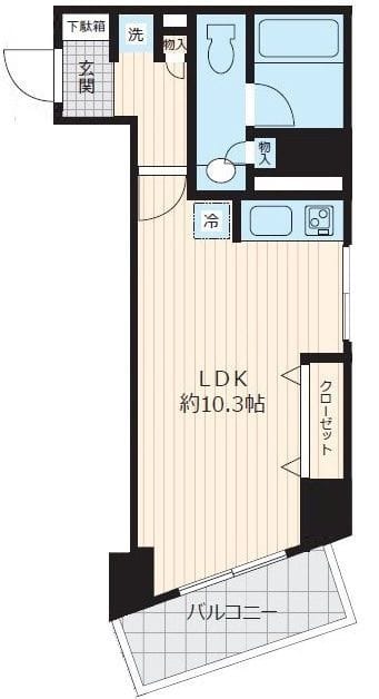 ロワジール三軒茶屋 603 間取り図