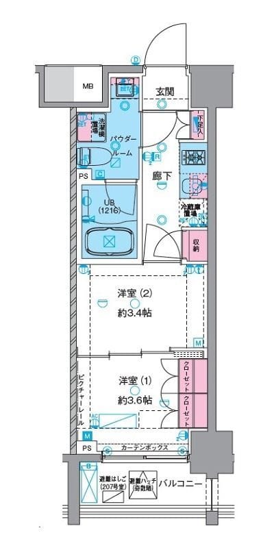 ジェノヴィア浅草Ⅵスカイガーデン 1205