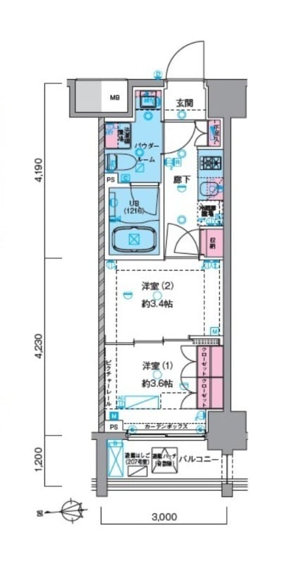ジェノヴィア浅草Ⅵスカイガーデン 805