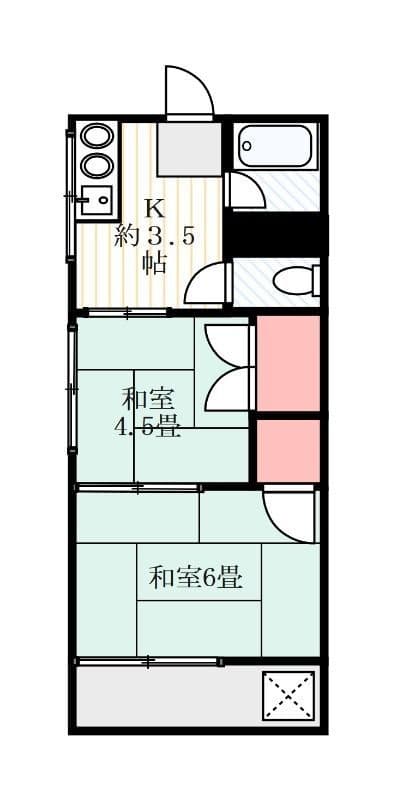 中山グリーンハイツ A-24 間取り図