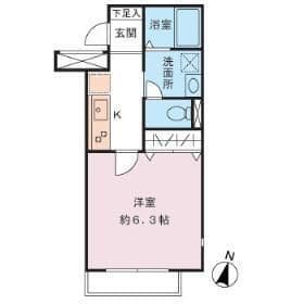 ラルジュ中野 103 間取り図