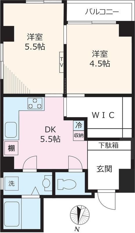 須藤ハイツ 502 間取り図
