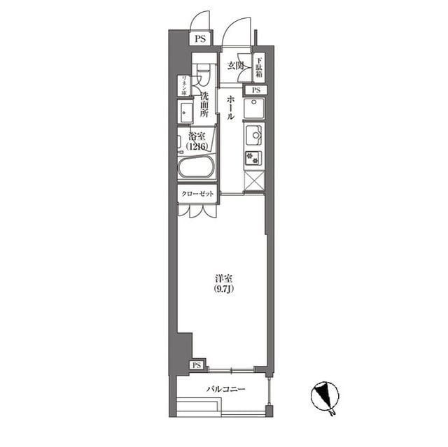 HAMACHO APARTMENTS 0202 間取り図