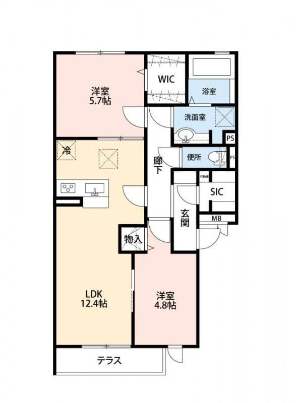 アストンパーク 103 間取り図