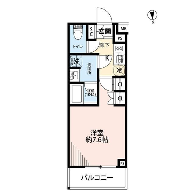 プレール・ドゥーク中野南台 310 間取り図