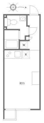 アレーロ自由が丘 204 間取り図