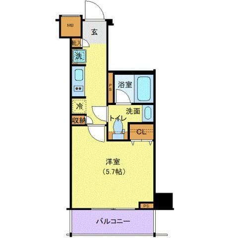 Log登戸駅前 702 間取り図