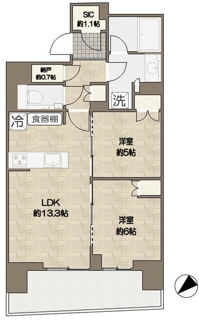 HARUMI FLAG SUN VILLAGE B棟 1117