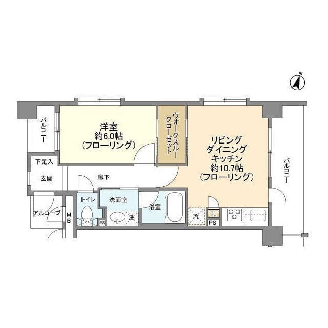 エクセレント笹塚 306 間取り図