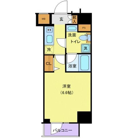 メイクスデザイン池袋 1203 間取り図