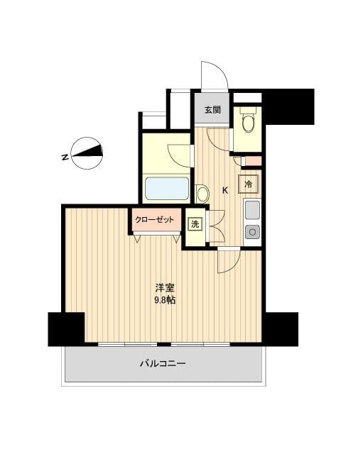ラクラス新御徒町 0302 間取り図
