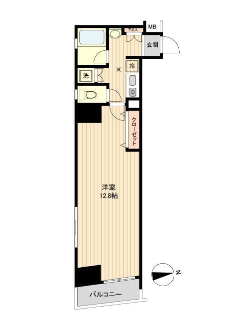 ラクラス新御徒町 0605 間取り図