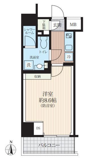 TRACK両国 401 間取り図