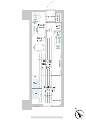 ライオンズフォーシア築地ステーション 404