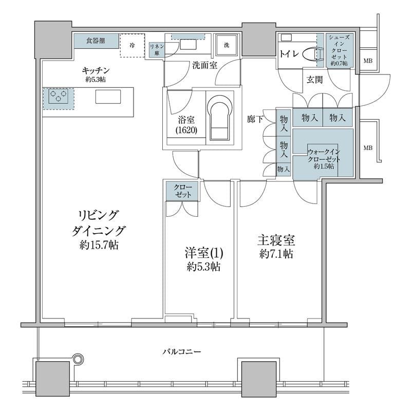 WORLD TOWER RESIDENCE 30階の写真