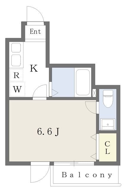 メリス西新宿 202 間取り図