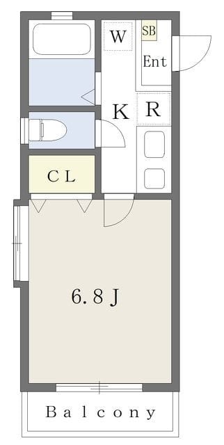 メリス西新宿 401 間取り図