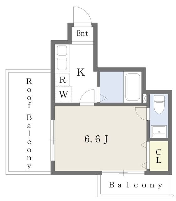 メリス西新宿 501 間取り図