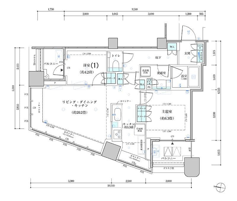 パークタワー勝どき サウス棟 1703