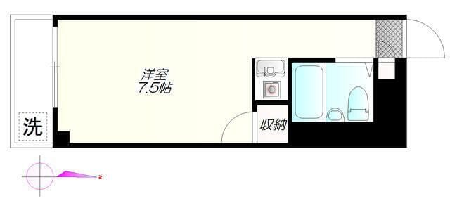 エレガンス浜田山 201 間取り図