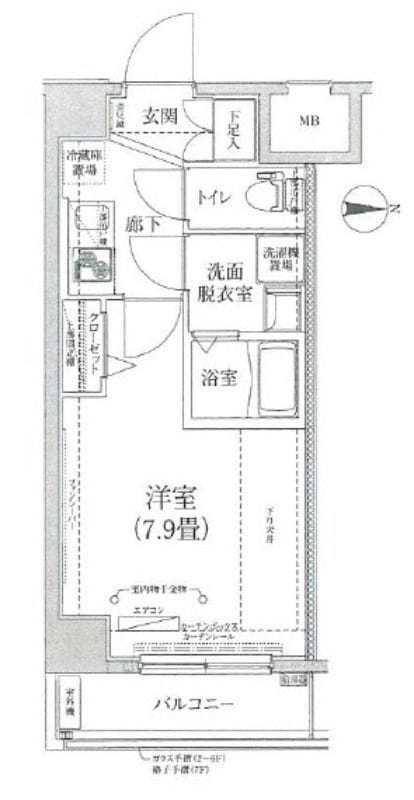 ティモーネ深川リーヴァ 201 間取り図