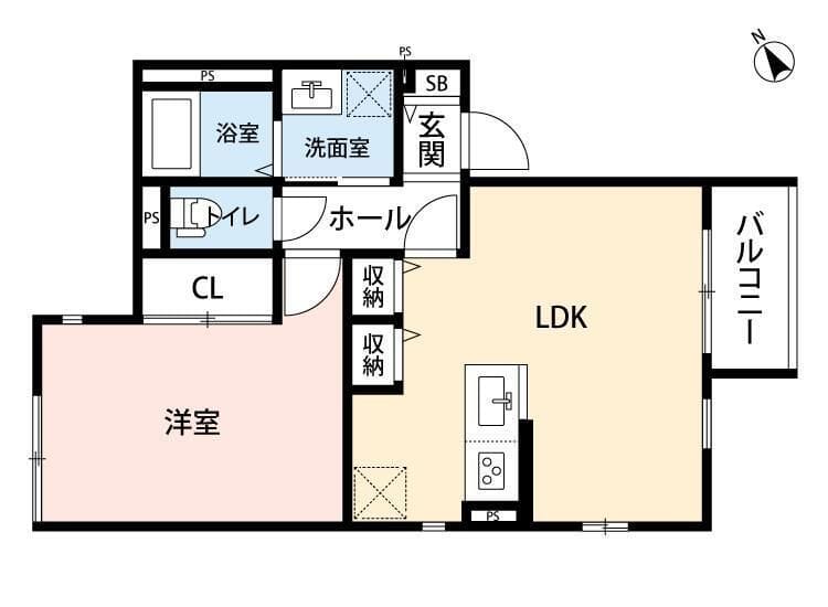 コンブリオ横浜 101 間取り図