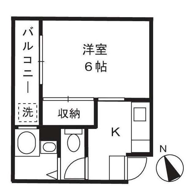 コーポステーションサイドコシベ 402 間取り図