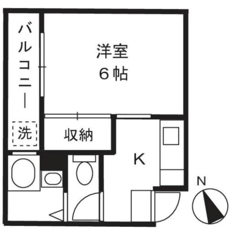 コーポステーションサイドコシベ 502 間取り図