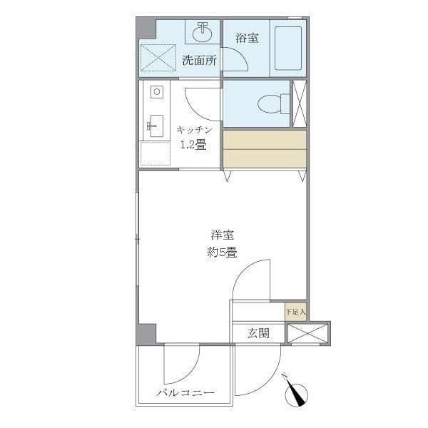 キバサンフラット 303 間取り図