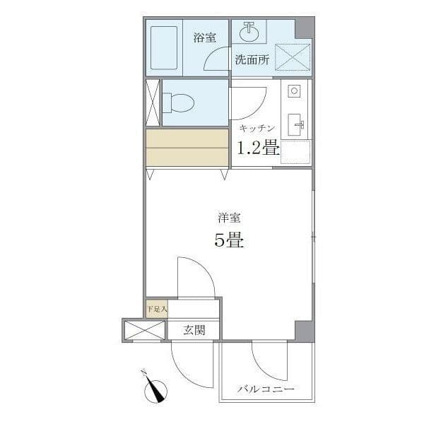 キバサンフラット 304 間取り図