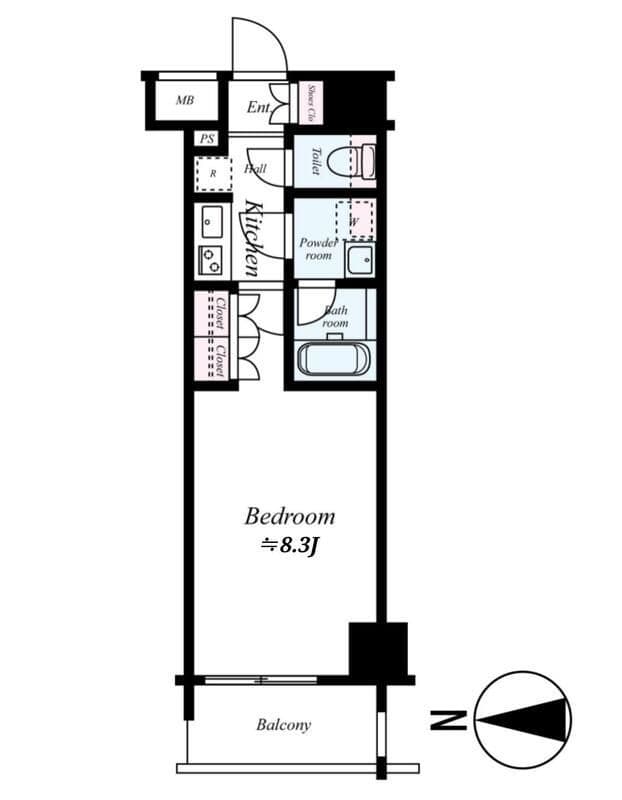 GENOVIA隅田川westskygarden 205 間取り図