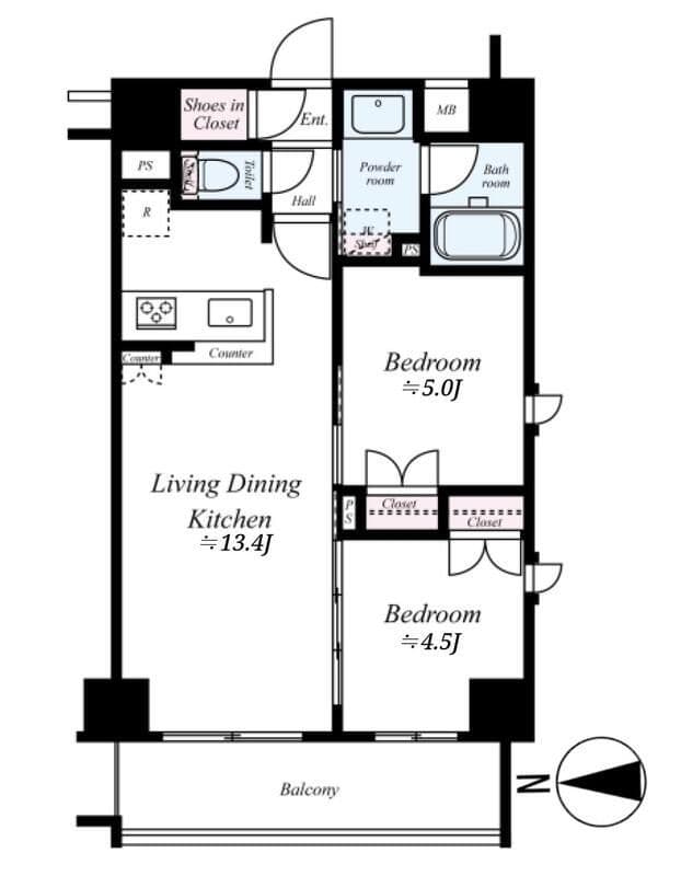 GENOVIA隅田川westskygarden 601 間取り図