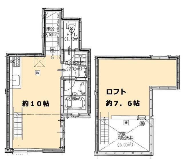 カイラカラン根津 202 間取り図