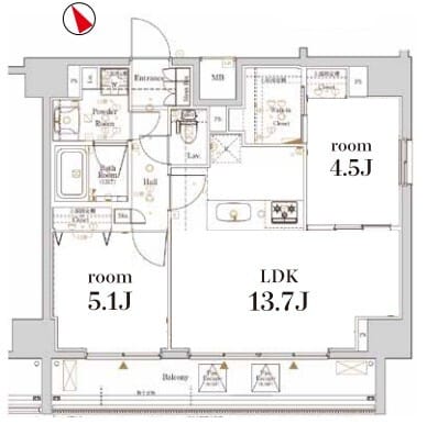 Log駒込 903 間取り図