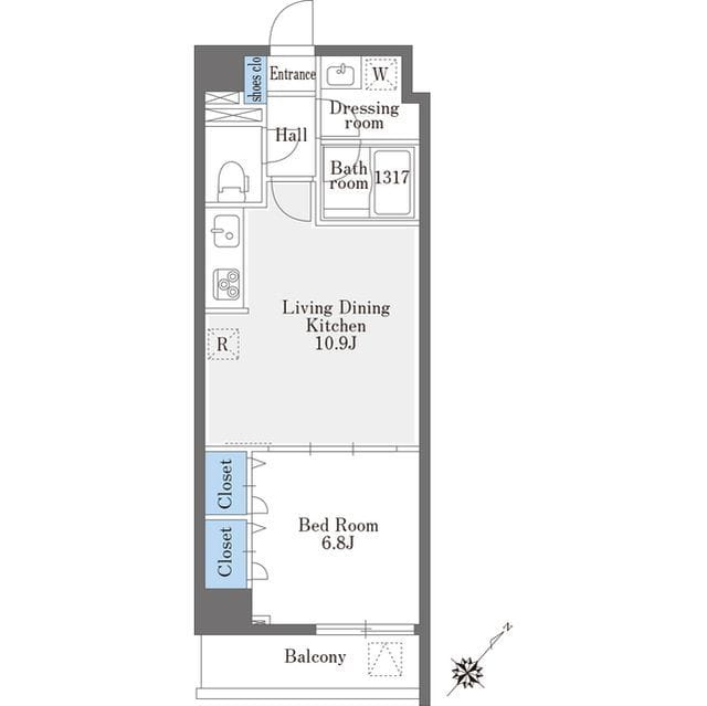 La Douceur巣鴨West 305 間取り図