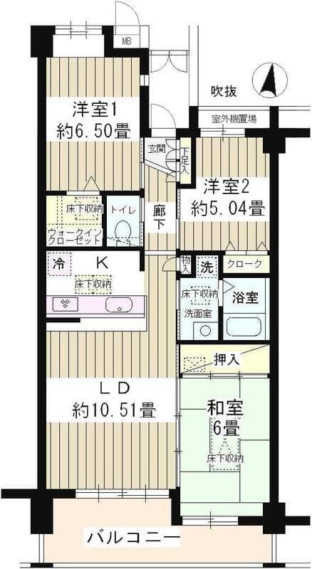 めいきゅう館 102 間取り図