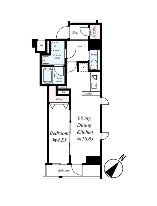 LEXE 入谷 802 間取り図