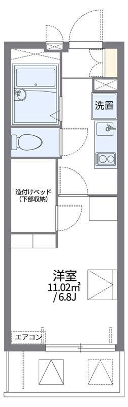 レオパレスシャルマンⅡ 201 間取り図