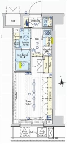 ブライズ馬込 502 間取り図