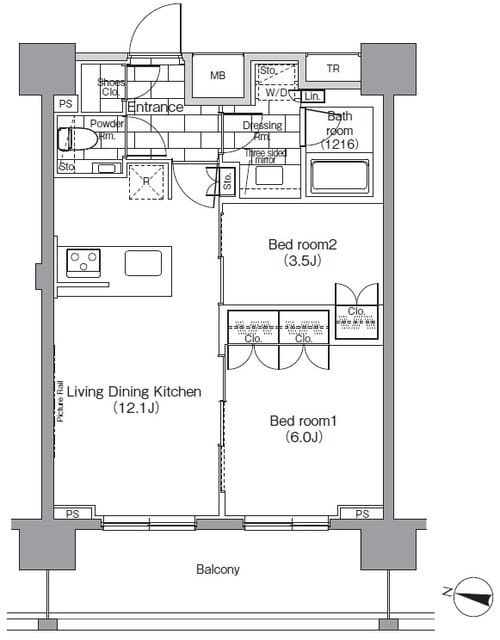 パークハビオ恵比寿 1402