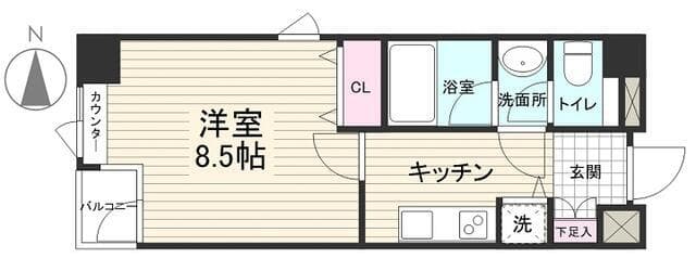 ミモザ 307 間取り図