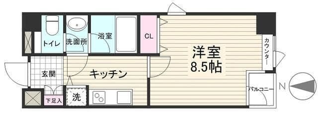 ミモザ 504 間取り図