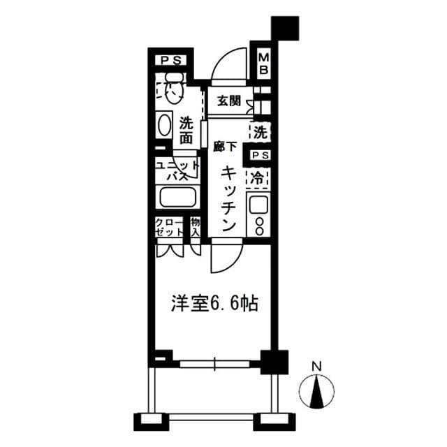 レジディア中落合C棟 605 間取り図