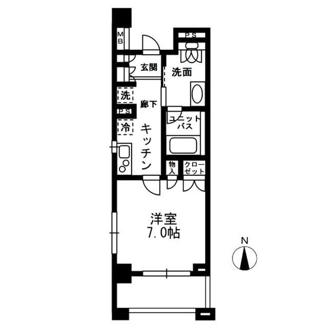 レジディア中落合C棟 606 間取り図