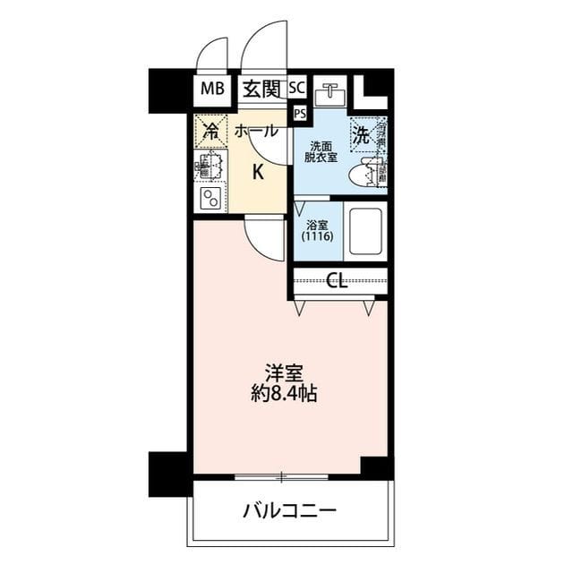 プレール・ドゥーク西新井Ⅲ 803 間取り図