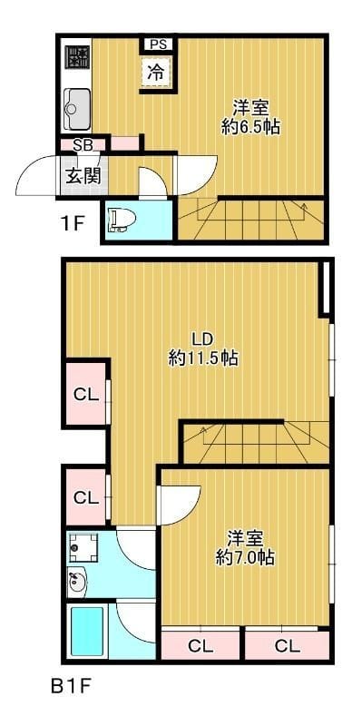 ANQI碑文谷 107 間取り図