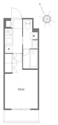 アジールコート東大井 419 間取り図